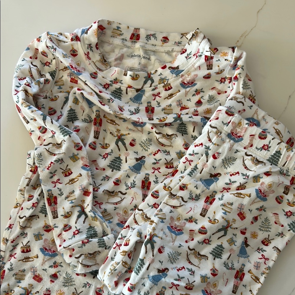 Plain Jane girls Christmas pajamas